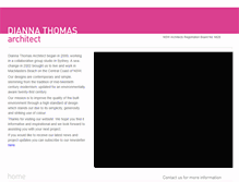Tablet Screenshot of diannathomasarchitect.com